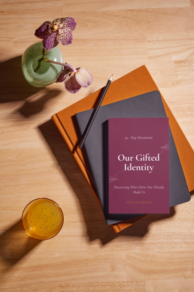 our gifted identity on desk portrait shot